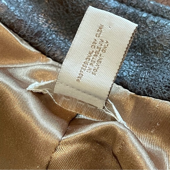 Chico’s Women’s Brown Metallic Tweed Zip Front Lined Jacket Blazer Size 0 S/4 - Picture 11 of 15